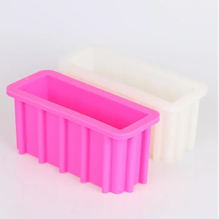 

Silicone Mold DIY Loaf Soap Mold Tall And Skinny silica gel Molds Toast Mousse Cake Tools Swirl Rectangular Soap Mould PR363