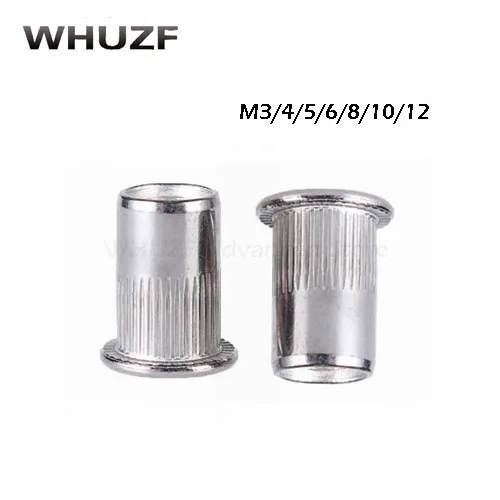 20PCS M3 M4 M5 M6 M8 M10 304 Stainless Stelel Rivet Set Rivets Threaded Rivet For Metal Plates Tubes Fasteners Tools