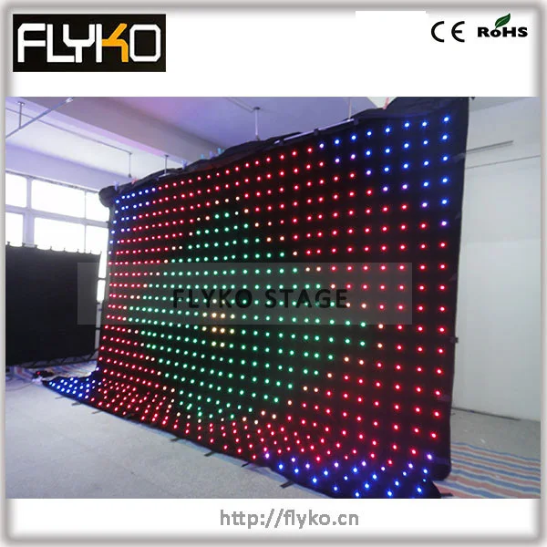 704PS LED, indoor led video curtain stage decoration backdrop