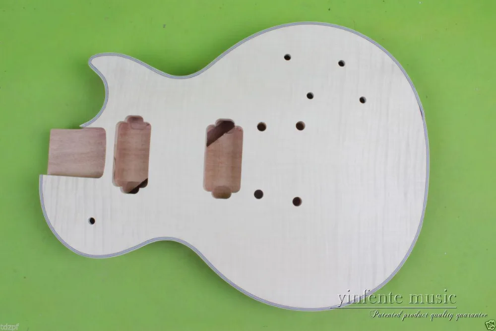 Electric guitar Body Solid Body DIY mahogany Replace Flame Maple Veneer #859