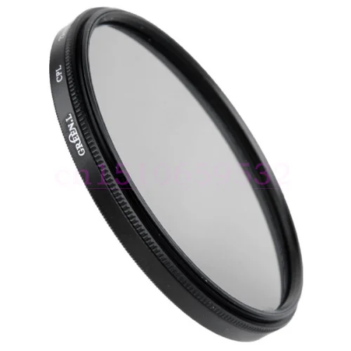 10pcs Green.L 55mm 55 mm Circular Polarizing C-PL CPL PL-CIR Filter For18-55 55-200 55-250mm  55mm lens