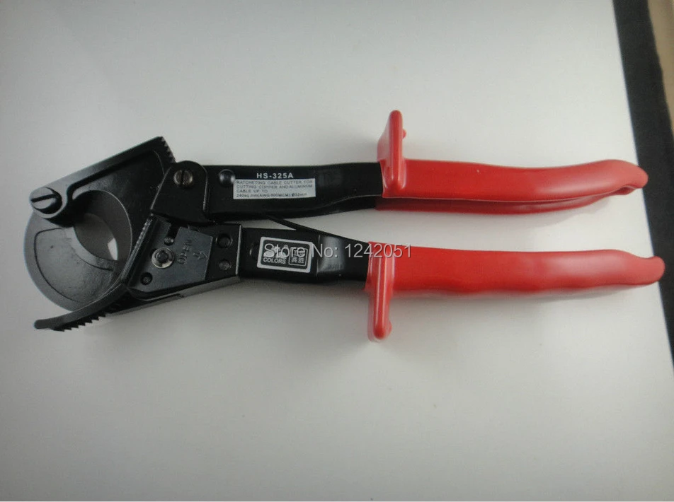 

Ratchet cable cutter HS-325A,Cutting range:240mm2 max , Not for cutting steel or steel wire