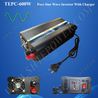 Pure Sine Wave inverter DC 12V 24V input 600W TEPC-600W new products inverter with charger AC output off grid tie