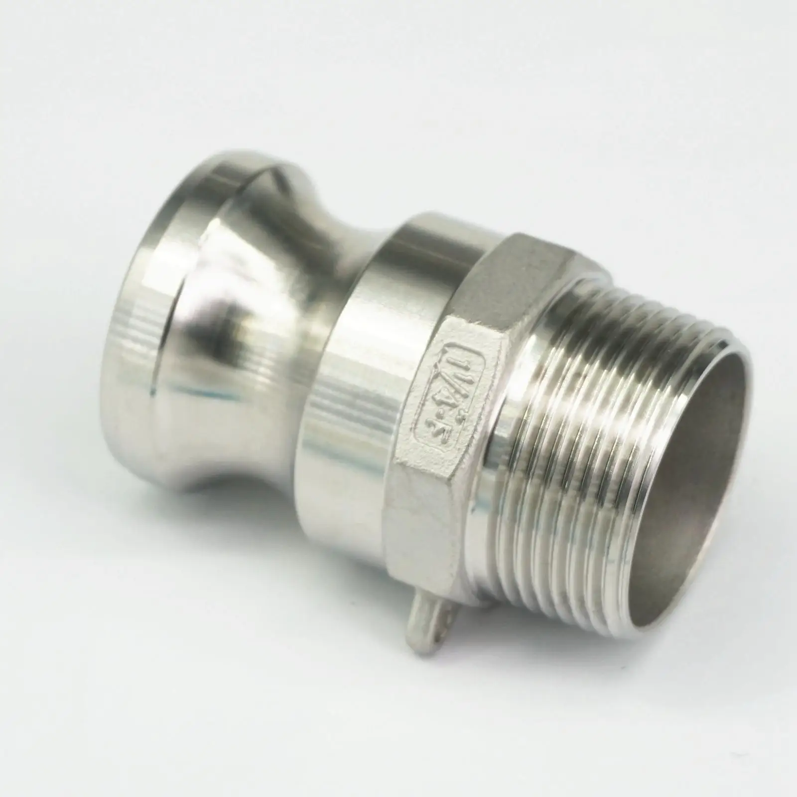 1-1/4 "Bsp Buitendraad 304 Rvs Type F Plug Camlock Fitting Cam En Groef Koppeling