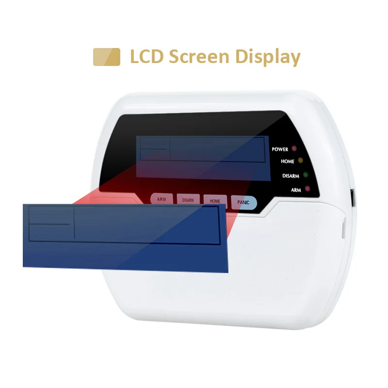 868MHz Wireless LCD Keypad Two-Way Communication Keyboard vs Rechargeable Battery for Focus Alarm Systems ST-VGT ST-IIIB HA-VGW