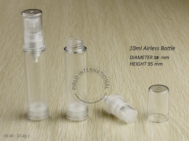 

Capacity 10ml 200pcs/lot factory wholesale Transparent lotion Pump airless Bottle with high quality