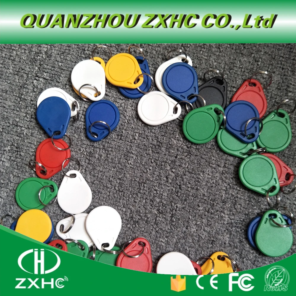 (10PCS) 13.56 Mhz RFID M1 S50 UID Changeable Card Tag Keychain Key Keyfob ISO14443A Block 0 Sector Writable