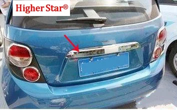 Higher star ABS chrome Bright Car Trunk decoration strip,tailgate decorative bar cover for CHEVROLET Aveo/Sonic 2011-2014