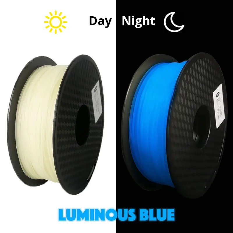 TOPZEAL 3D Printer PLA Luminous Filament Glow in the Dark 1.75mm 1KG PLA Filament 3D Printer PLA Dimensional Accuracy +/- 0.05mm