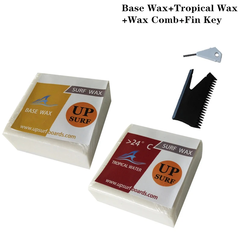 

Water Temperature Anti-Slip Surf Wax, Universal Surfboard, Skimboard, Skateboard Wax, Fin Key, Wax Remove Comb, 5 Kinds, 2Pcs