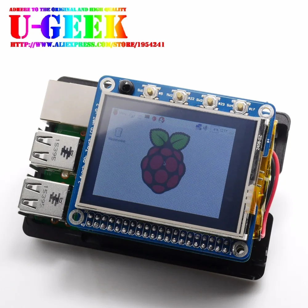 Imagem -06 - Ugeek Ups Hat com Bateria para Raspberry pi Modelo b 3b Mais 3a Mais 2b 4b Adaptador de Bateria pi Fonte de Energia Carregar Enquanto pi Está Trabalhando