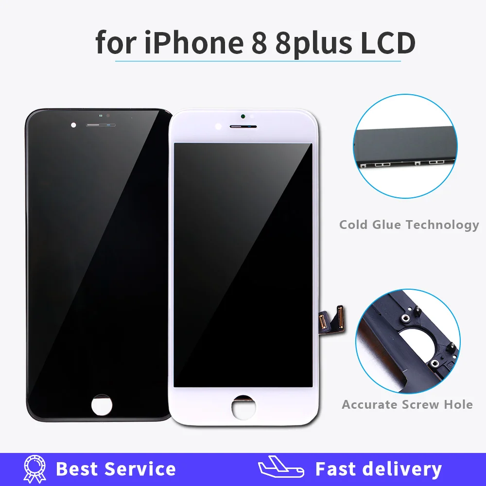 Grade AAAA OEM LCD Display For iPhone 8 plus 8p Screen Digitizer 3D Touch Assembly Replacement LCD 100% test work with free Gift