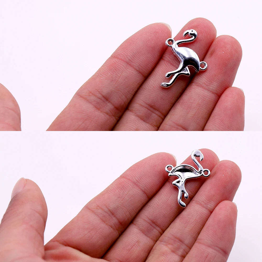 Hot 10pcs Silver Color Connectors Charms Components Animal Connectors Accessories for DIY Jewelry Making Wholesale Price