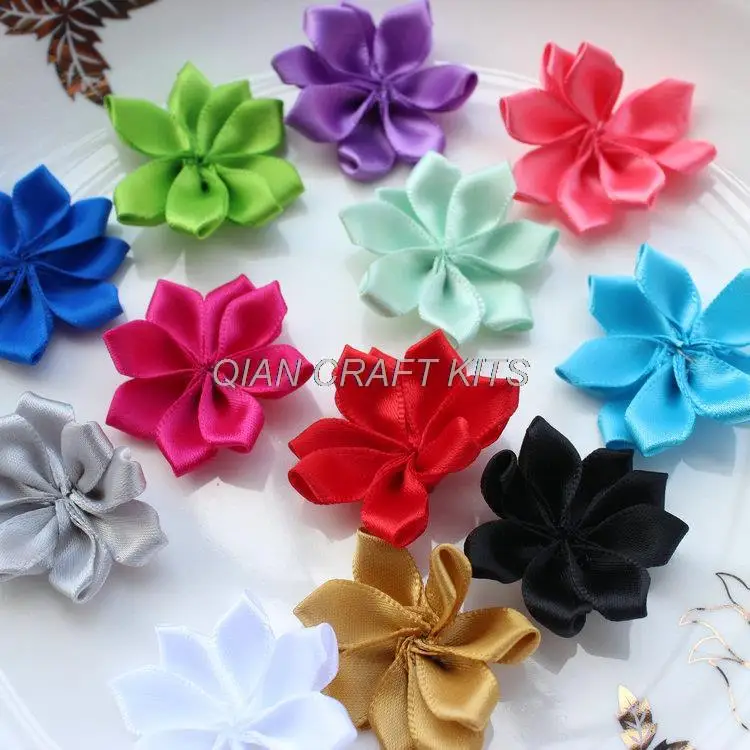 200pcs mix colors Dainty Star Flowers 36mm - Silk Flowers Wholesale Lot Hairbow Supplies, Etc.or you choose colors