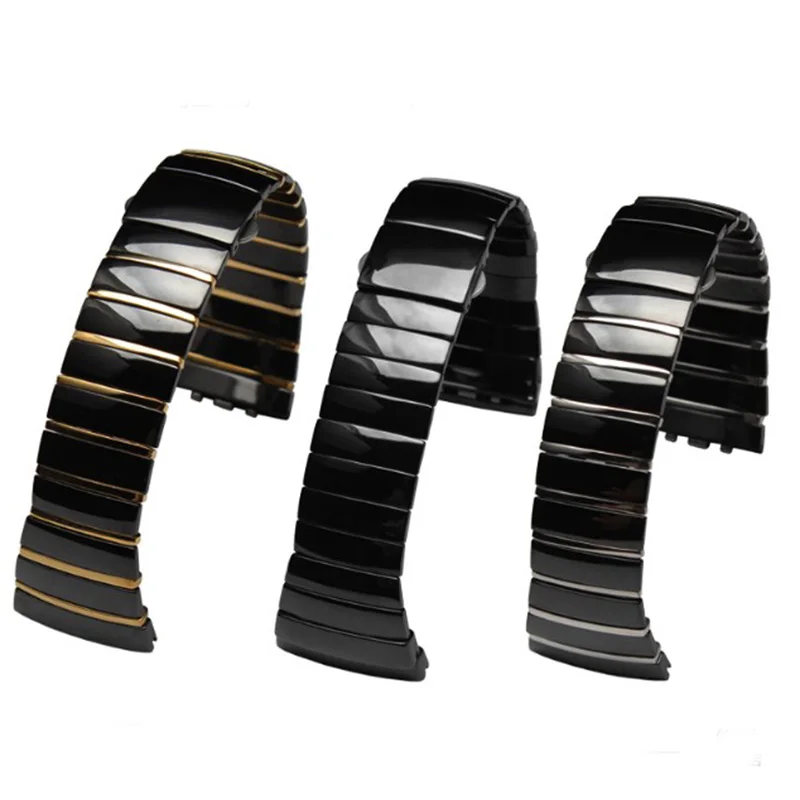 shengmeirui Ceramic watchband high quality watch strap 17mm 26mm 29mm men women bracelet for Rado Sintra series