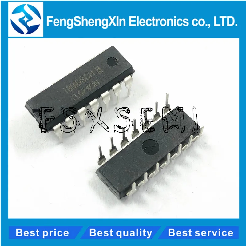 10pcs/lot TL074 DIP14 TL074CN DIP-14 Operational amplifier IC