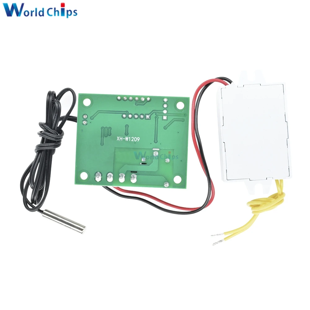 W1209 AC 110V-220V Digital LED Thermostat Temperature Control Switch Thermometer Module Board NTC Waterproof Sensor Probe Wire