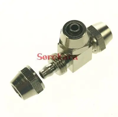 Quick fit For 8x5mm O/DxI/D Hose Tee 3 Way Brass Pneumatic Pipe Hose Coupler Fitting Connector Adapter