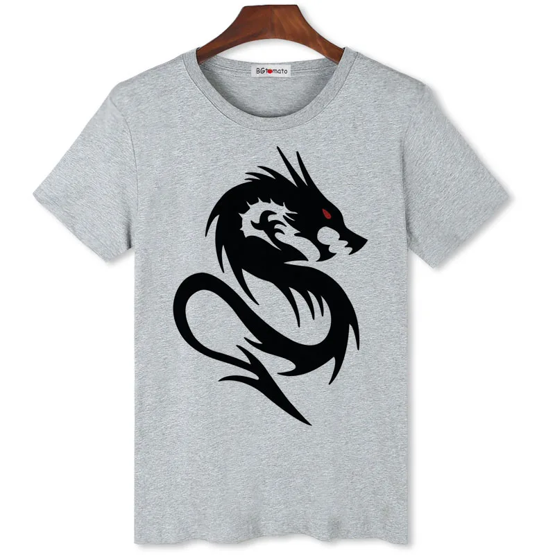 BGtomato New!! Black Chinese Dragon T-shirt men Fashion cool LUCKY shirt Brand good quality comfortable tops tees