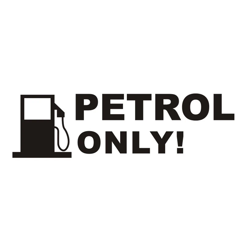 PETROL ONLY Text Car Sticker Removable Car Decal Waterproof Car Decals CZ15