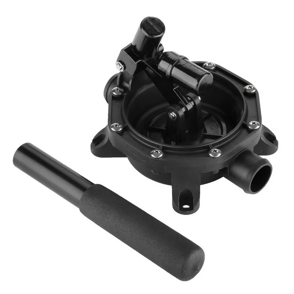 Transfer pump Boat Marine Manual Diaphragm Hand Bilge Waste Seawater Diesel Oil Water Pump Black