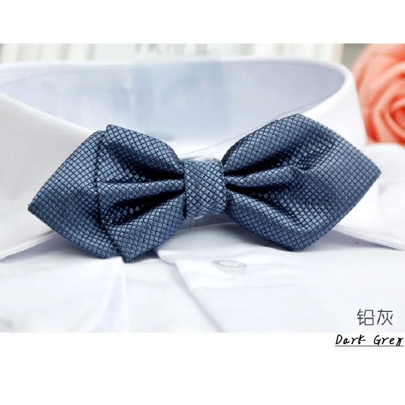 2019 Men formal Bow tie Solid Plaid butterfly Wedding Party Boys Bowtie