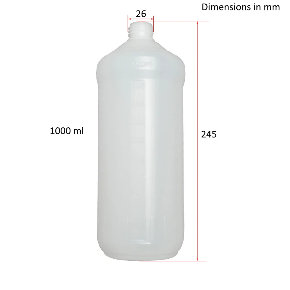 Snow Foam Lance Plastic Bottle Foam Cannon Tank Container 32oz Foam Gun Bottle 1 Litre