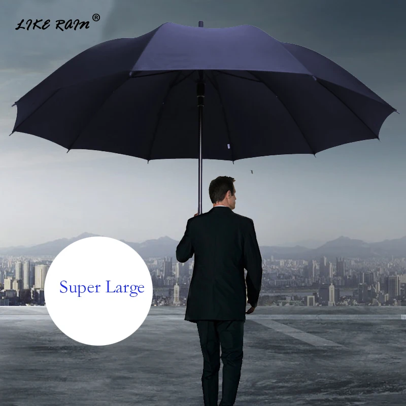 LIKE RAIN Super Large Folding Umbrella Rain Women Windproof Sunny And Rainy Paraguas Male Double Whole Family Umbrellas UBY28