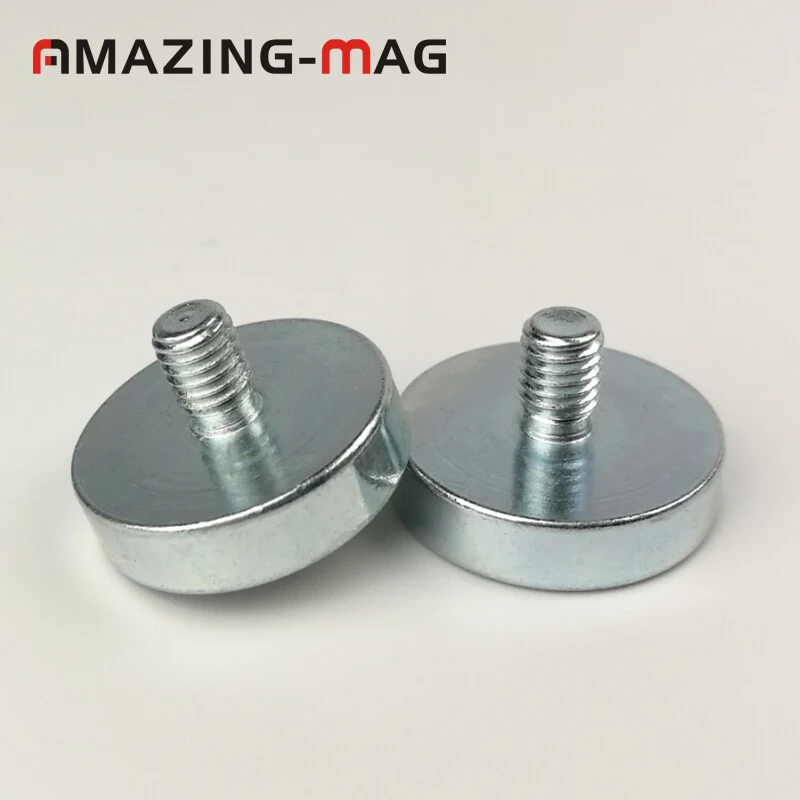 10pcs Window Fixing Magnets D16mm M6 M4 Male Thread Round  Magnet Furniture Magnetic Latch Cabinet Door N52 Rear EarthMaterial