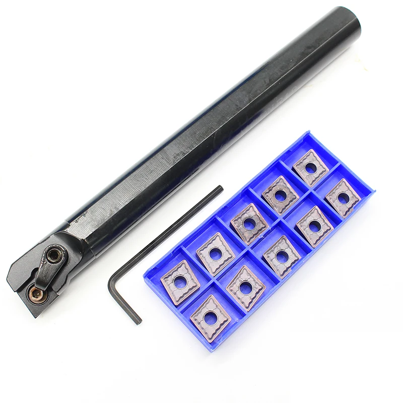 1PCS S20R MCLNR12 + 10PCS CNMG120408 LM HP1025 CNC Tool Blade Lathe Turning Tool Carbide Insert Tool Holder