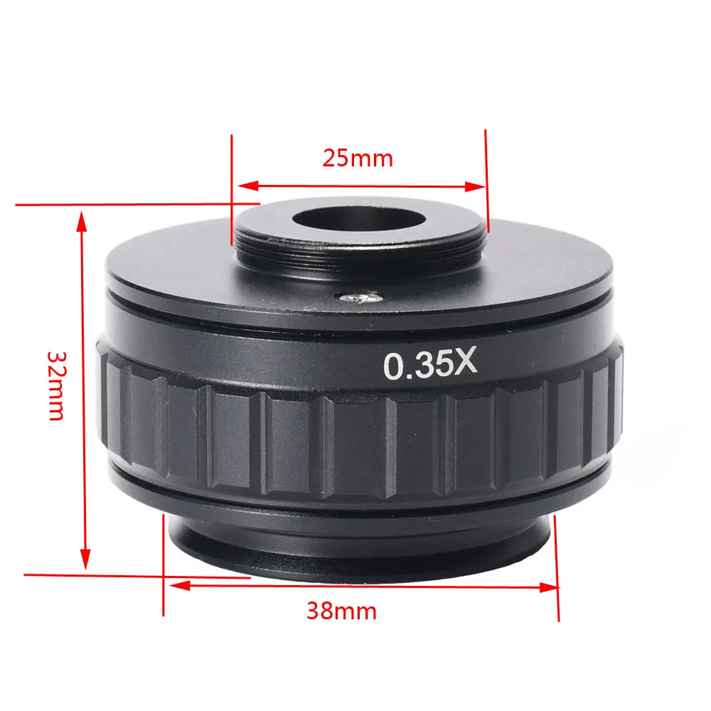 1X 0.35X 0.5X C-mount Lens Adapter Focus Adjustable Camera Installation Cmount Adapter For New type Trinocular Stereo microscope