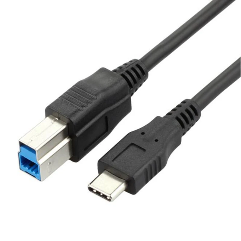 5Gbps 5V 2A USB 3.1 USB-C Type C To USB 3.0 B type Male BM Charge data Connectors Cable 1m 1meter 100cm 3ft For Printer HUB HDD