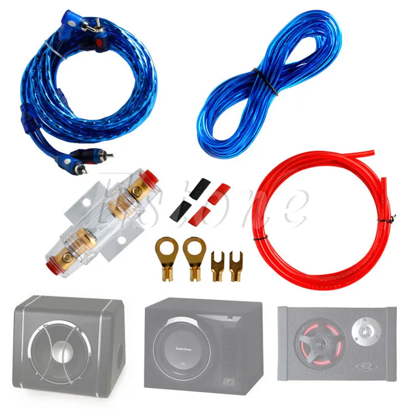 1Pc 8GA FUSE Car Audio Subwoofer Sub Amplifier AMP Wiring Kit Power Cable