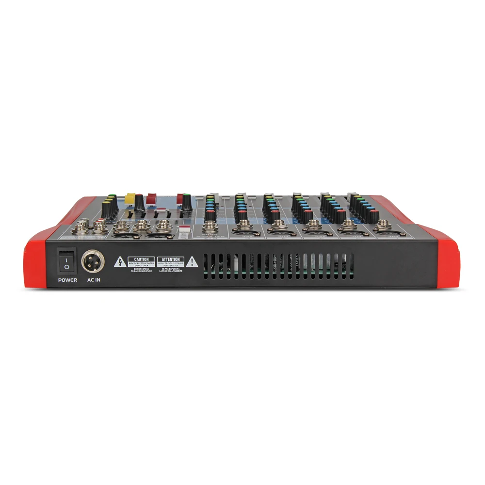 XTUGA ES602 USB/MP3/บลูทูธ Professional STAGE เครื่องเสียงดิจิตอลในตัวผลเพลงผสมผสม 7 Channel Mixer + 48V