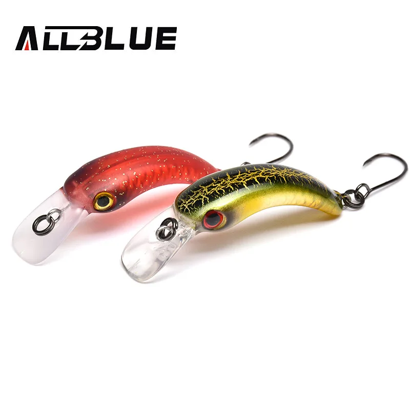 ALLBLUE 1.2g 29mm Trout Mini Crankbait RICE Wobbler Fishing Lure Freshwater Minnow Crank Artificial Hard Bait Fishing Tackle