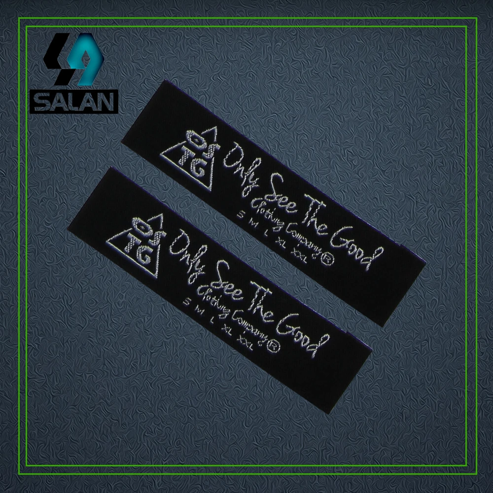 Customized Woven labels for clothes custom Garment Shoes Bags Label fabric sewing Clothing tagsEmbroidered Tag Free Shipping