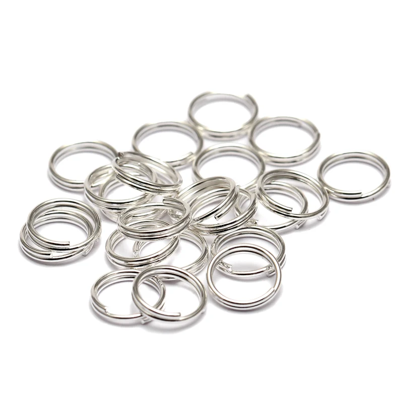 REGELIN 200pcs/lot 5 6 8 10 12 14mm Open Jump Rings Double Loops Gold Silver Color Split Rings Connectors For Jewelry Making DIY