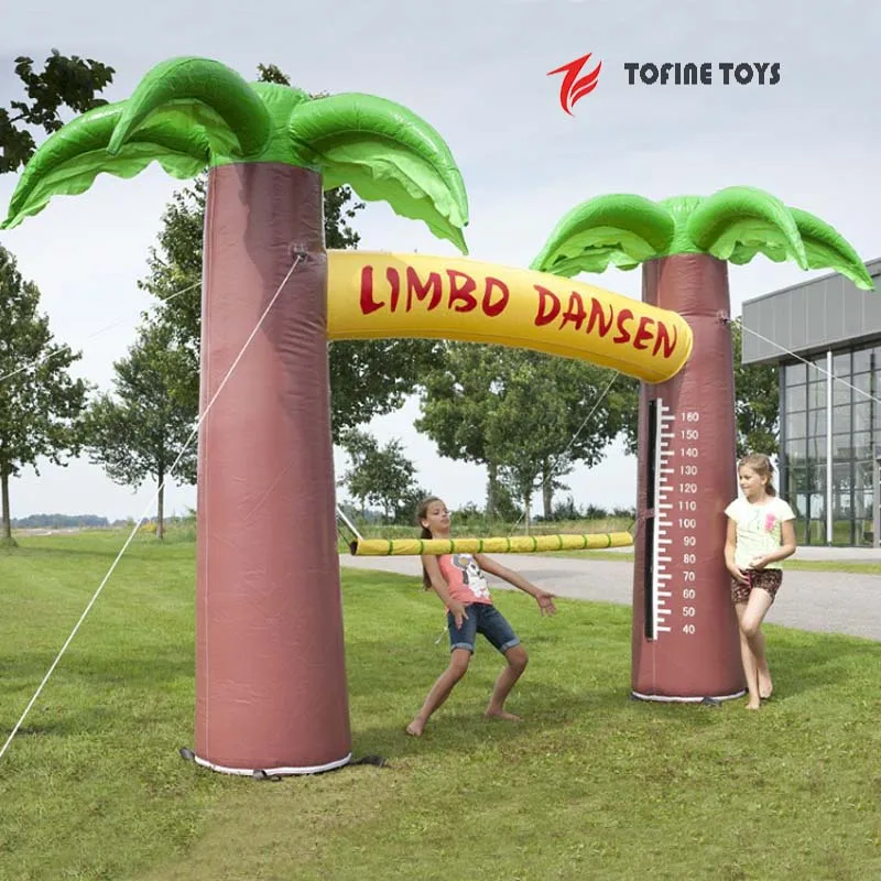 advertising tree inflatable limbo dance sports game