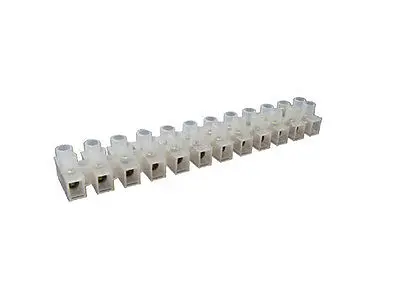 10 Pcs Wire Connector 12-Position Barrier Terminal Block 10A