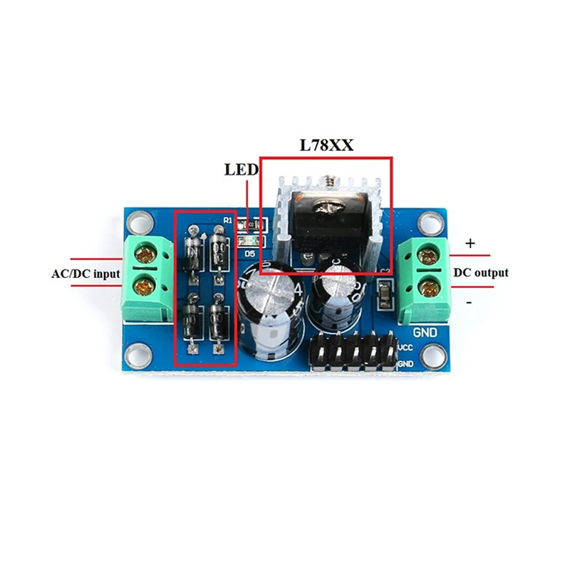 L7812 LM7812 three-terminal voltage Regulator Module 12V power supply module