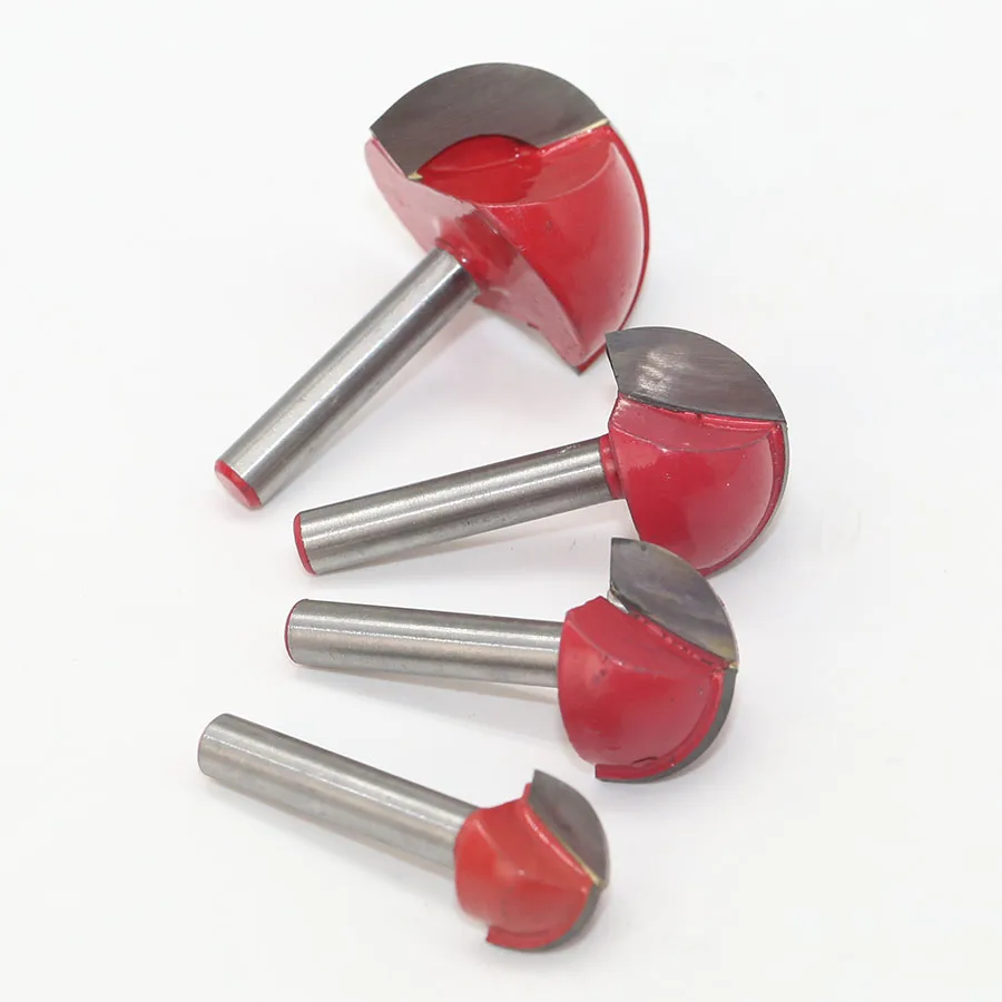 6mm Shank CNC tools solid carbide round nose Bits Round Nose Cove Core Box Router Bit Shaker Cutter Tools For Woodworking