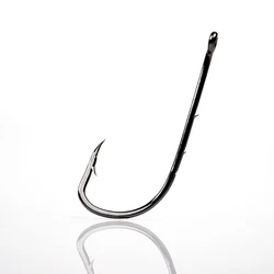 FISH KING 5-10PCS High Carbon Steel Fishing Hook With Ring Barbed BaitHolder Hooks 1-10# 5/0-1/0# Single Lure Fishhook