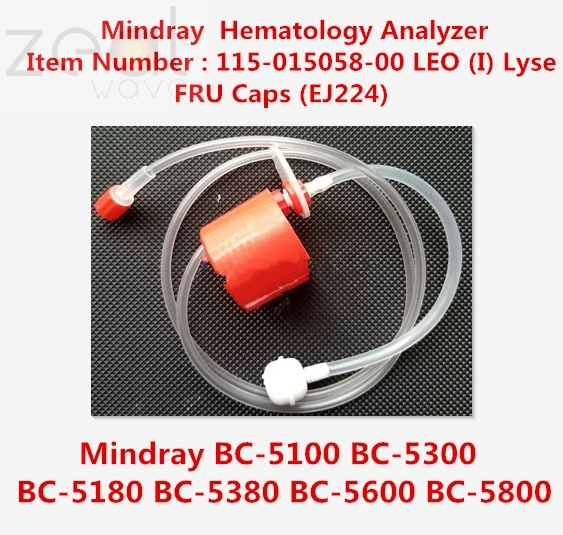 

FOR Mindray BC-5100 BC-5300 BC-5180 BC-5380 BC-5600 BC-5800 Hematology Analyzer 115-015058-00 LEO (I) Lyse FRU Caps (EJ224)