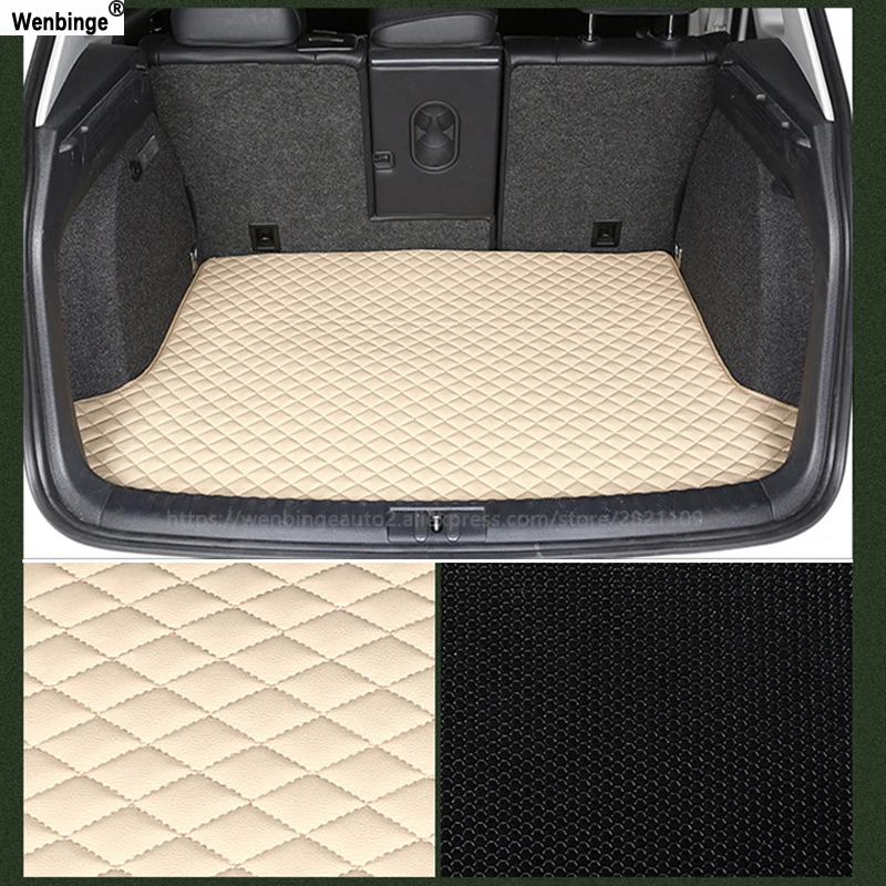 

wenbinge car trunk mat For Chery all models QQ3 QQ6 Ai Ruize A3 Tiggo X1 QQ A5 E3 V5 EQ1 Tiggo E5 A3 auto styling cargo liner