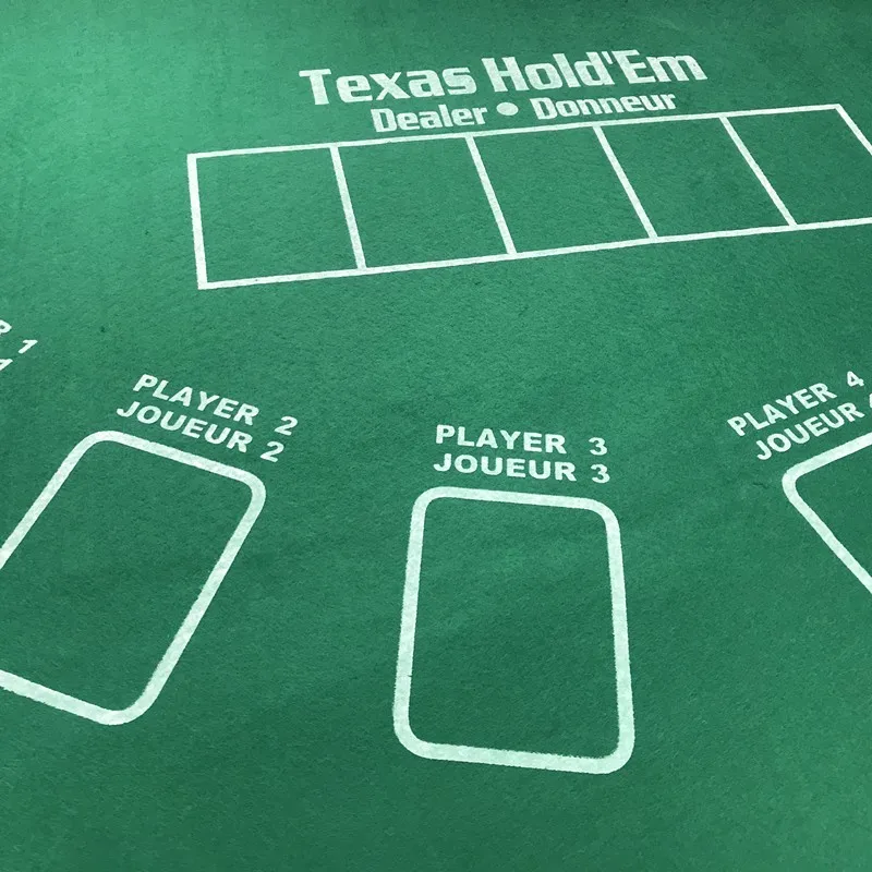 Double sided 60*90cm Playing Table Cloth Baccarat Poker Set Texas Hold'em Poker Layouts Tablecloth Felt Felt Board Entertainment