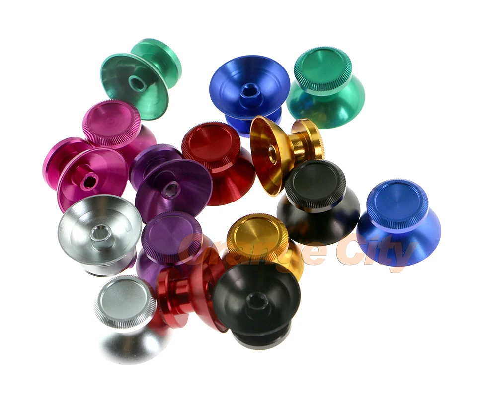 Metal 3D Joystick Analog Thumbstick Cap for PlayStation 4 PS4 Xbox One XBOXONE Controller Colorful 10pcs/lot=5pairs