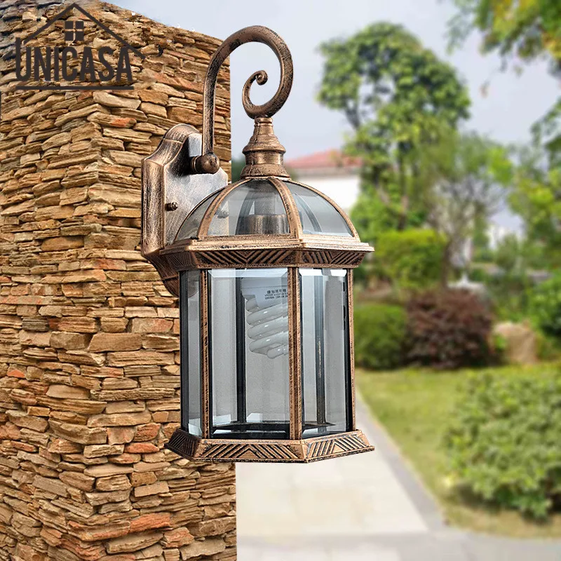 Outdoor Garden Vintage Pathway Bar Antique Sconce Aluminum Industrial Chandelier Lighting Indoor Led Lamp Wall Light Home