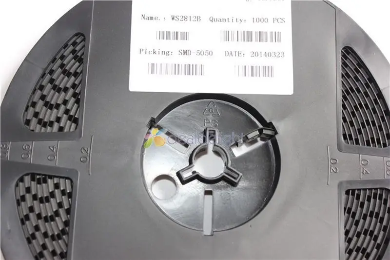 100pcs WS2812B Built-in WS2811IC 5050 SMD 4pin Individually Addressable Digital RGB LED Chip DC5V