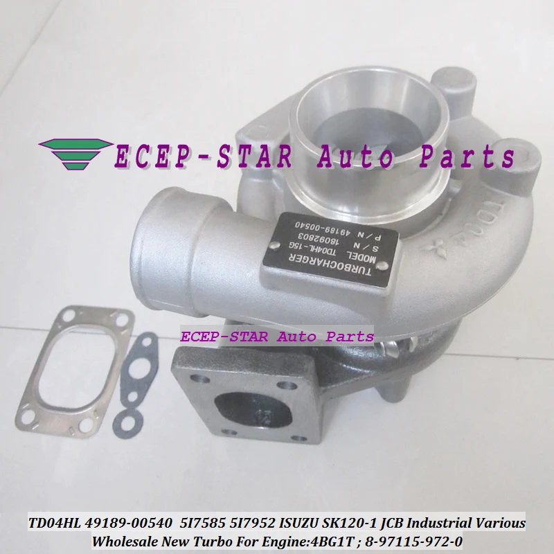 Free Ship TD04HL 49189-00540 8971159720 5I7585 5I7952 Turbo Turbocharger For ISUZU SK120 SK120-1 For JCB Industrial 4BG1 T 4BG1T