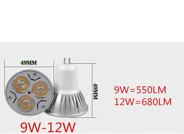 Imagem -04 - Led Spotlight Lâmpada do Bulbo Pode Ser Escurecido Gu53 9w 12w 15w 85v265v Quente Branco Fresco Lâmpada Led ce Rohs Gu5.3